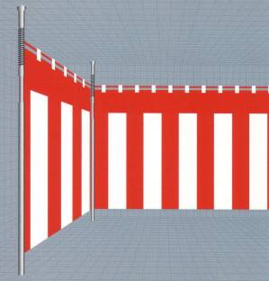 紅白幕 180cm×9m(純綿120本天竺)
